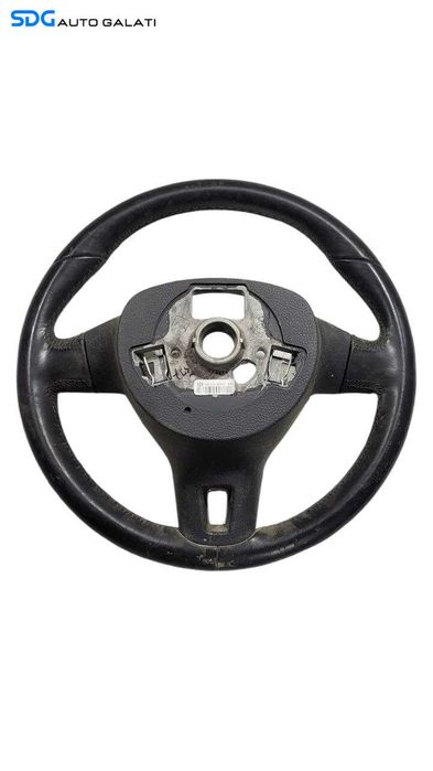 Volan Piele 3 Spite cu Comenzi Volkswagen Golf 6 2008 - 2013 Cod 3C8419091BE [L7604]