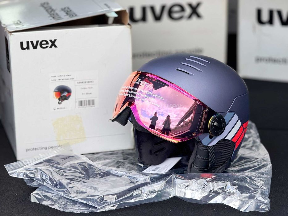 Casca de schi UVEX Rocket Jr Visor 51-55 !!! NOUA !!!