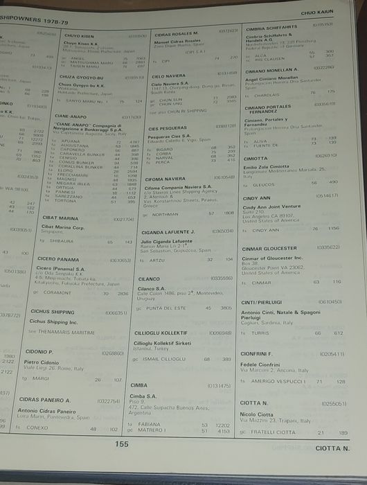 List of shipowners 1978-79
