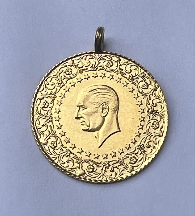 Златна монета Турска лира Кемал Ататюрк 22 карата