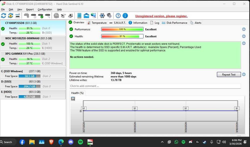 SSD M2 Crucial P3 1TB