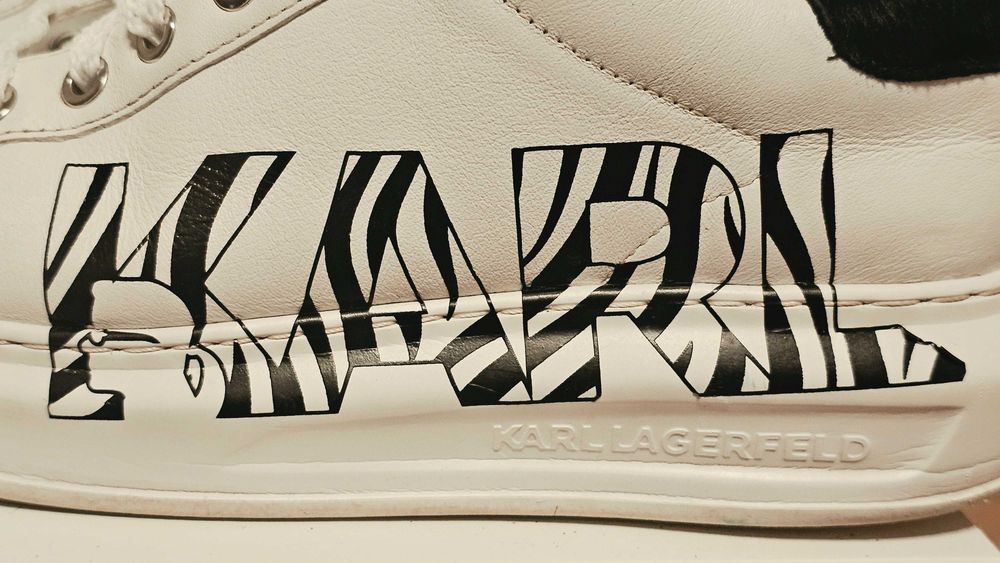 Adidaşi Karl Lagerfeld Kapri Zebra / Pony Hair - Platform Mărimea 37