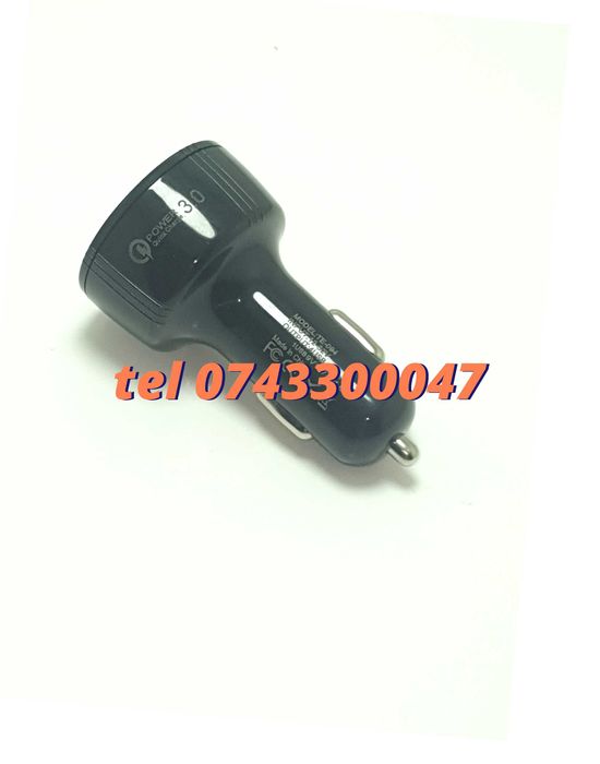 Incarcator Universal Masina Auto 4 Porturi Bricheta Usb Qc Fastcharge