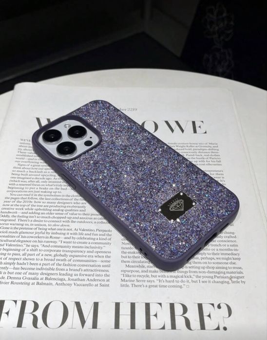 Луксозен Swarovski кейс за iPhone 14 Pro