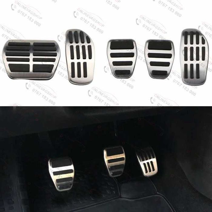 Set pedale inox Renault Clio,Captur,Arkana,Kadjar,Koleos,Dacia Duster
