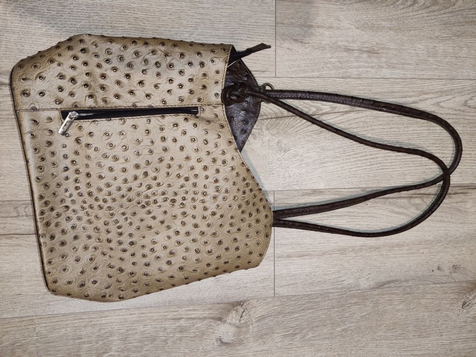 Geanta din piele de struț(Pelleterie Mario)