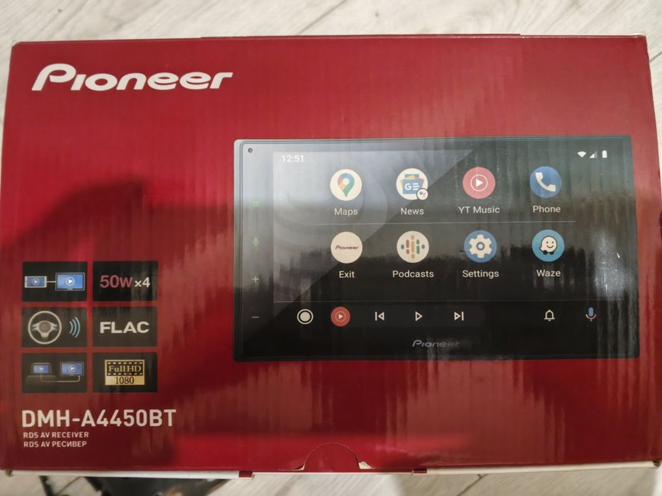 Pioneer DMH-A4450bt carplay android auto