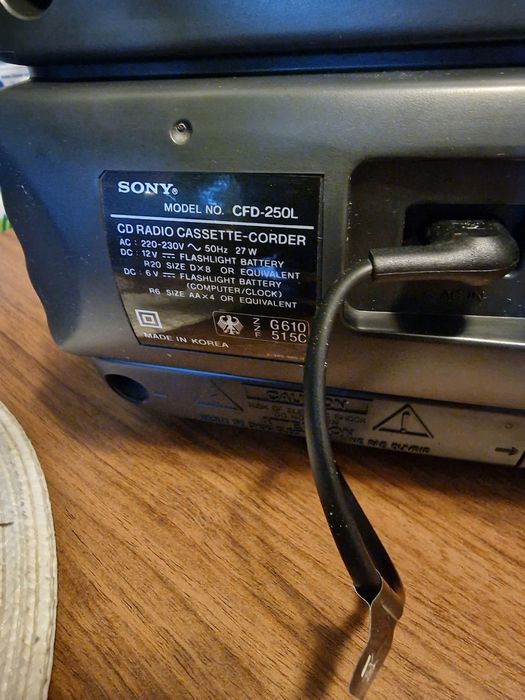Sony CFD 250L,cu telecomanda,sunet excelent