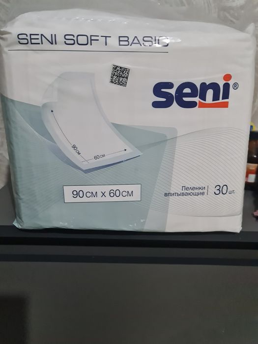 Seni пеленка медицинская Soft Basic белый 60x90 см
