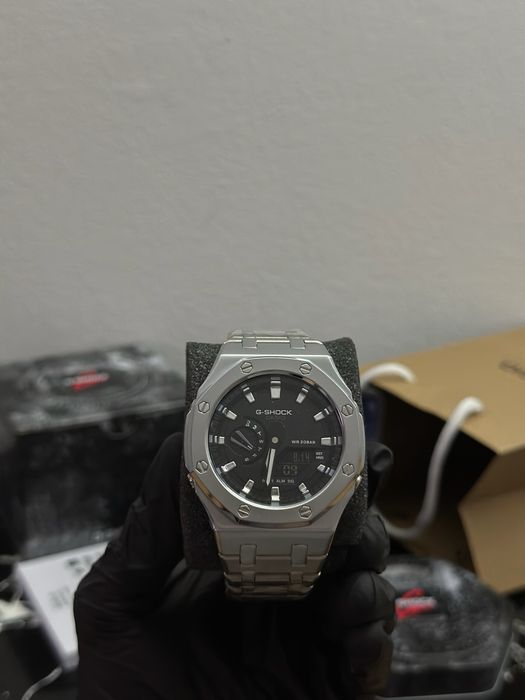 Ceas Casio G-Shock AP Mod Full Metal Black X Silver
