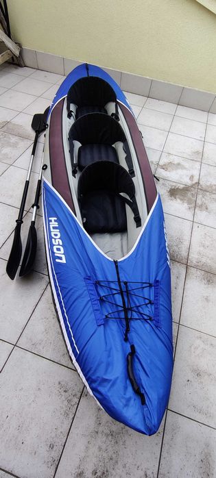 Надуваем каяк Sevylor Hudson триместен