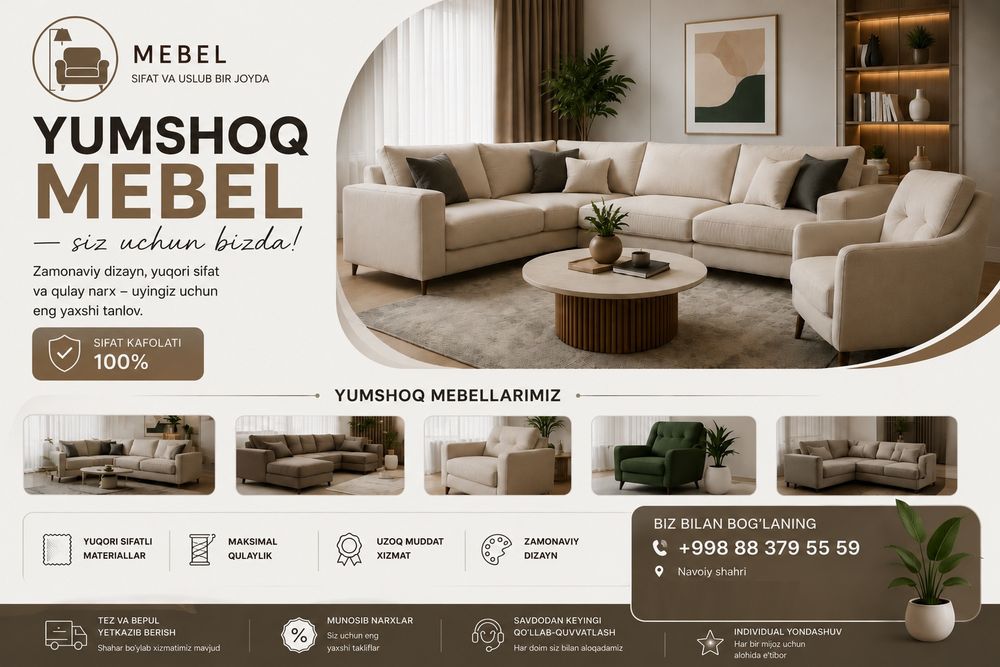 Mebell yumshoq zakaz