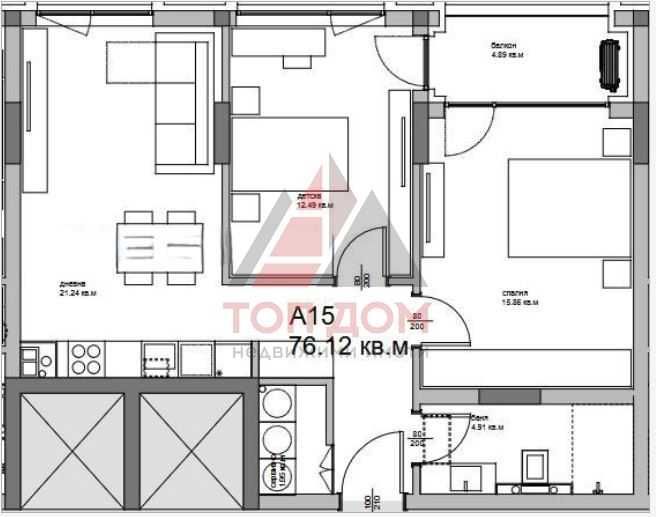 Продава се Тристаен апартамент в Варна, Аспарухово - 87 кв.м за 1351 €/кв.м - Снимка #1