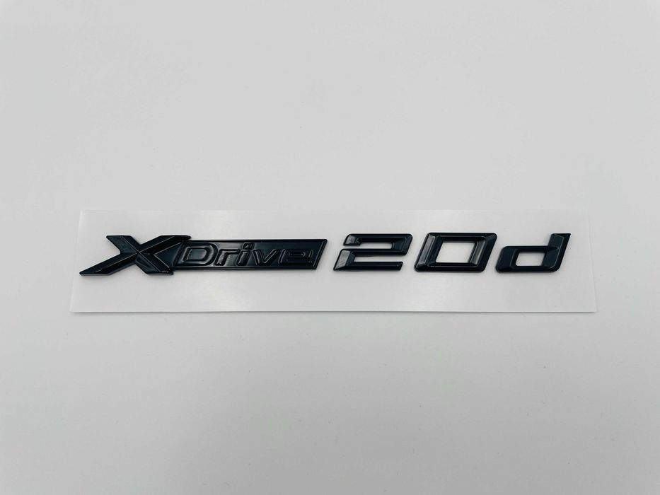 Emblema compatibila BMW x-drive 20d negru