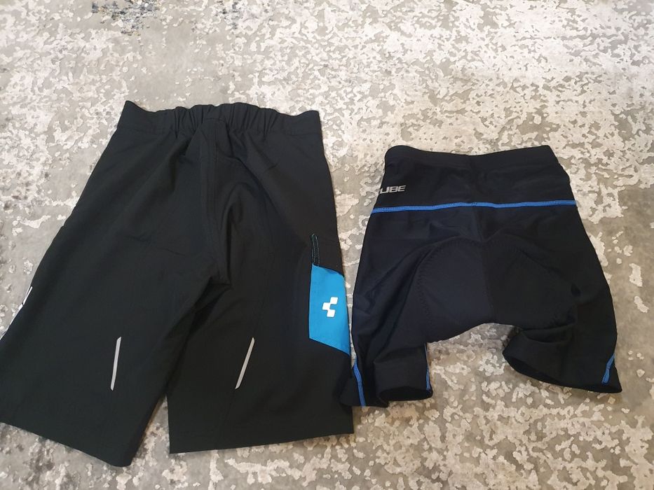 Set pantaloni ciclism Cube pt copii 134-140 cm