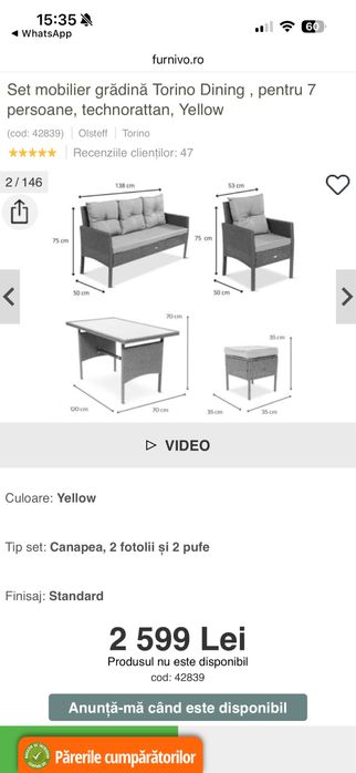 Set pentru Gradina terasa