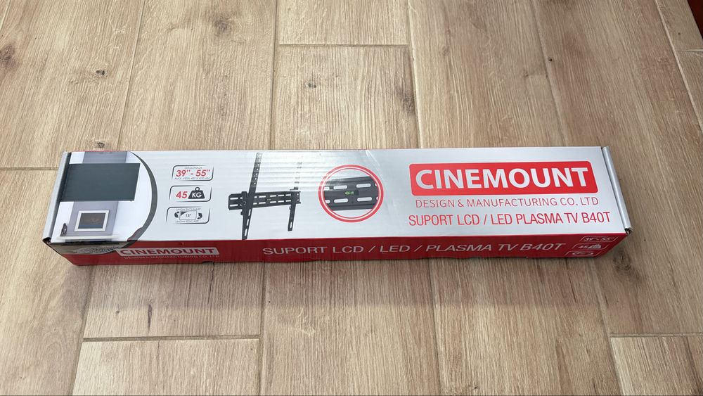 Suport TV perete CINEMOUNT B40T 32–65”, 45 kg – nou, nefolosit