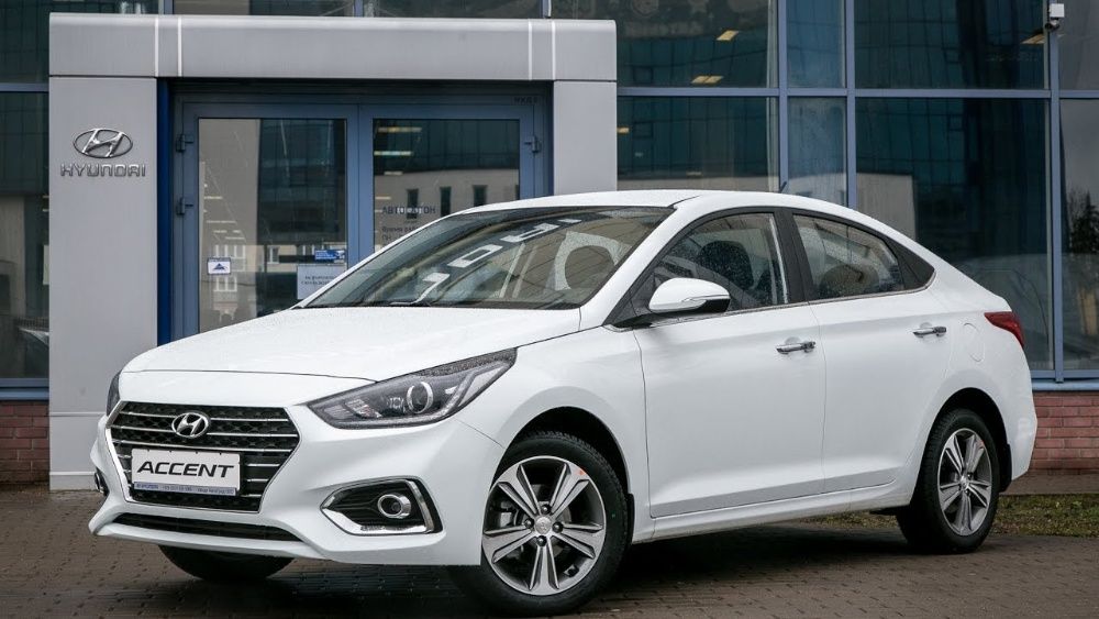 Бампер на Хэндай Акцент 17-/ Hyundai Accent 17-