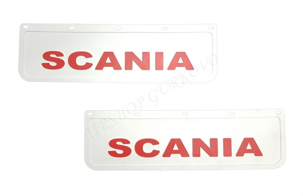 Релефни гумени бели калобрани Скания / SCANIA