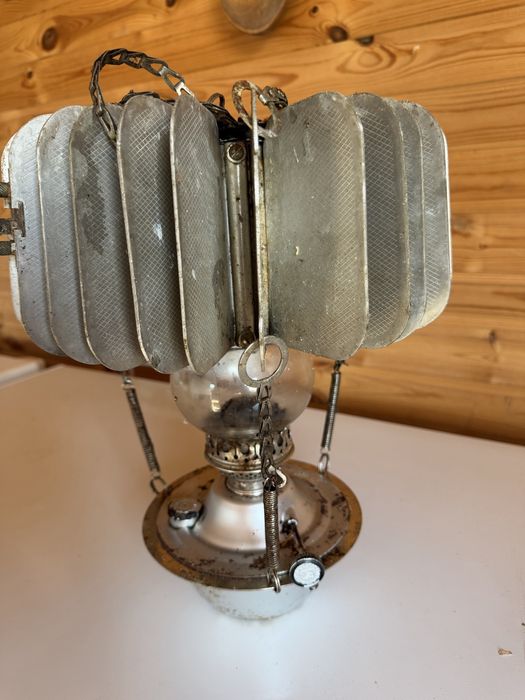 Lampa cu petrol si termo generator de curent. Foarte veche 1920