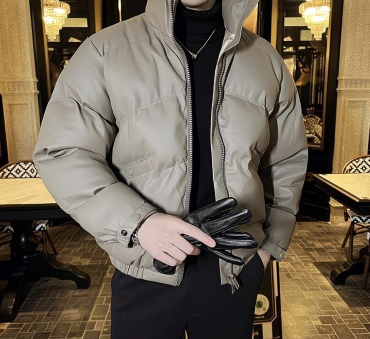 Мужской куртка все сезоны экокожа