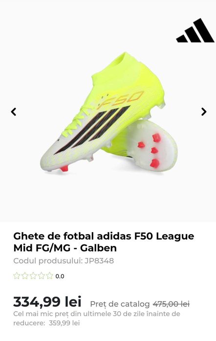 Ghete de fotbal adidas