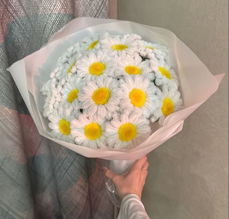 Букеты из синельной проволоки