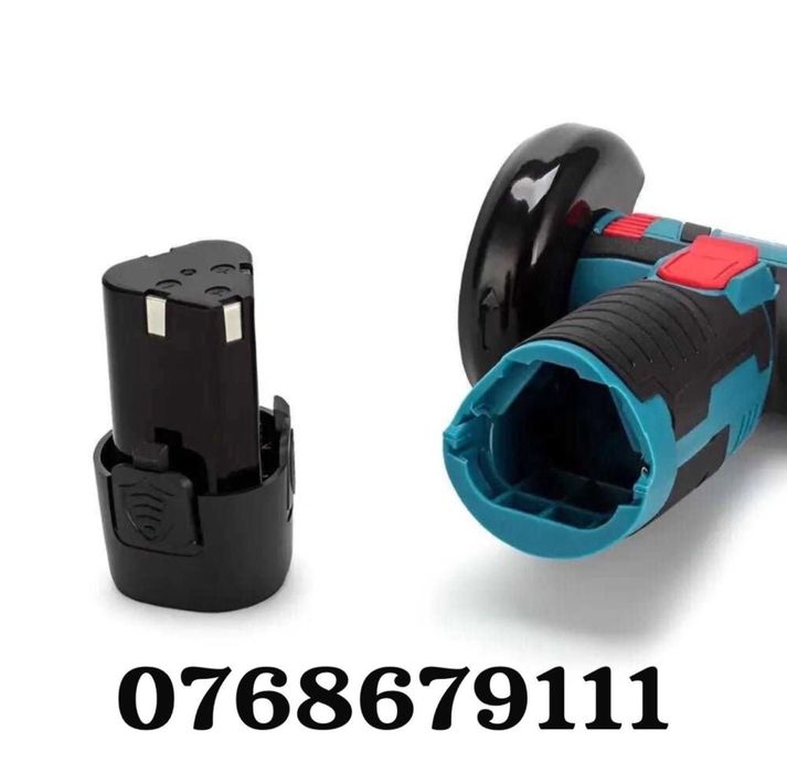 Mini Polizor Flex Electric cu 2 Baterii 12 v disc 76MM Nou 5 discuri