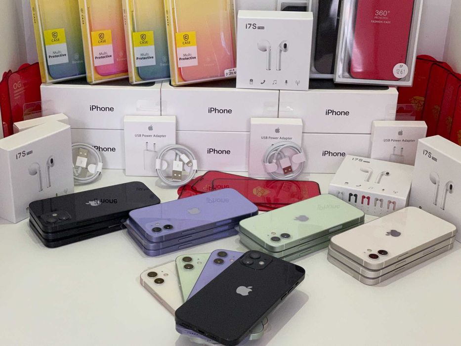 APPLE iPhone 12 64GB 6 месеца ГАРАНЦИЯ+ПОДАРЪЦИ /опция ЛИЗИНГ