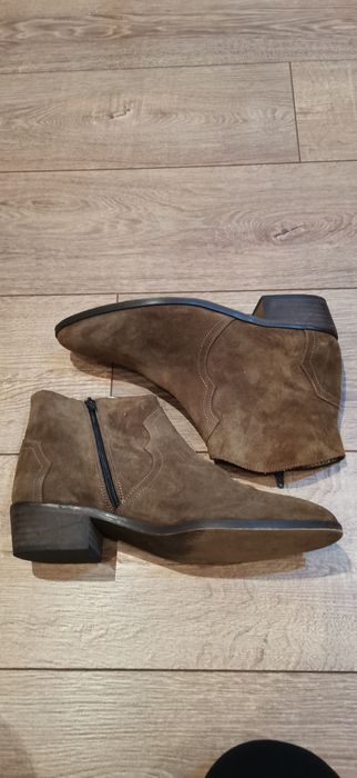 Botine western SMS din piele nubuck