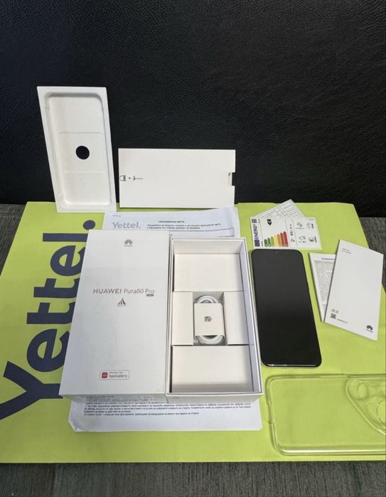 ЧИСТО НОВ 512GB Huawei Pura 80 Pro Yettel Гаранция до 2028 г. White