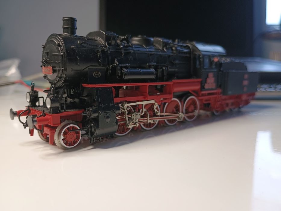 Locomotiva cu aburi CFR 140.521, machetă trenuleț electric HO