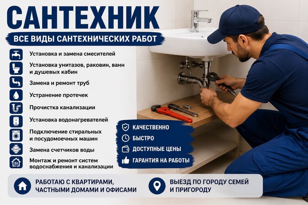 Все виды сантехнических работ
