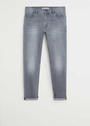 Jeansi Blugi Jan slim fit negri Mango Maro Tabac Pantaloni cu eticheta