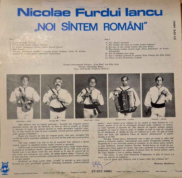 Discuri vinil- Nicolae Furdui Iancu