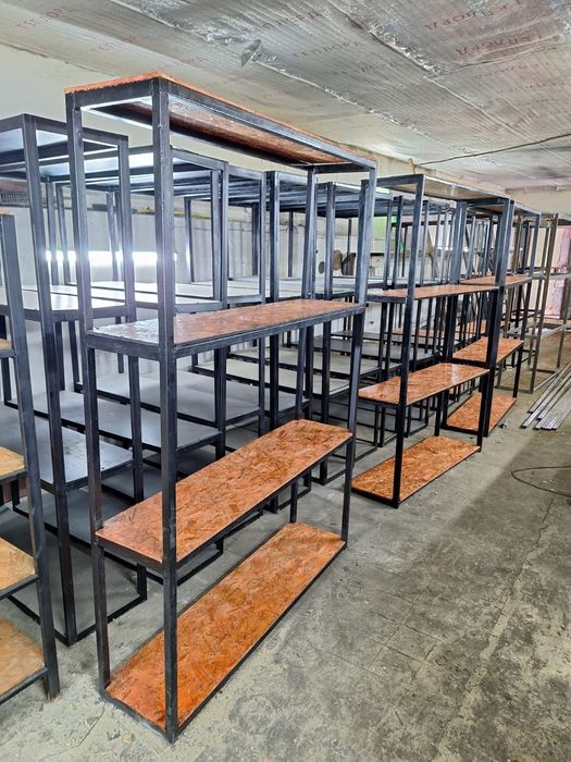 Стеллажи полки разных видов