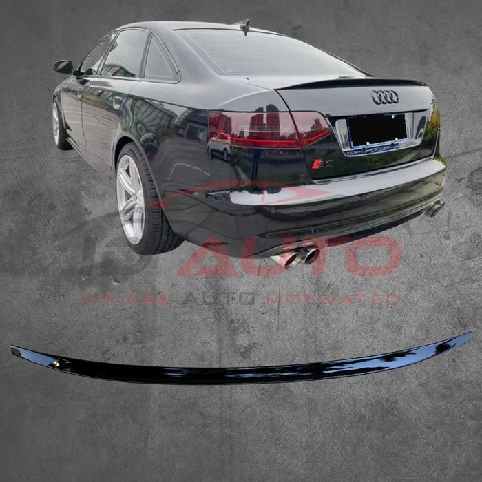 Спойлер лип за багажник Audi A6 C6 (2005-2011), тунинг добавка, ауди
