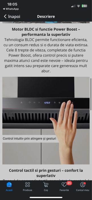 Hota pentru bucatarie