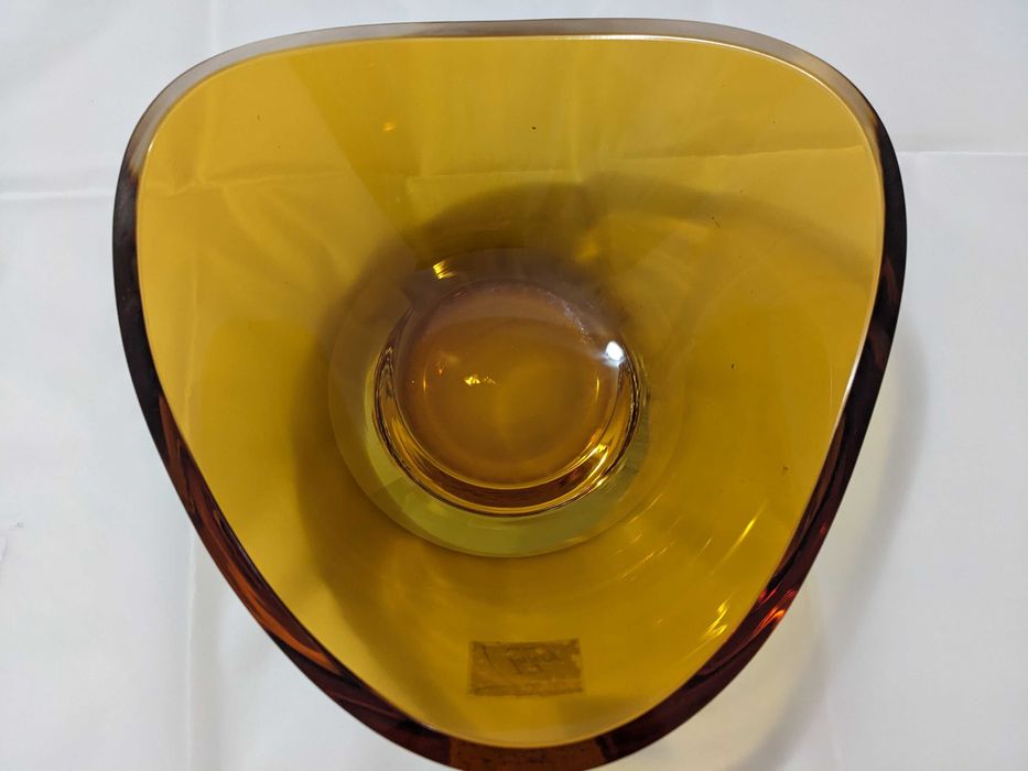 Bol sticlă Valery Silver, handmade Turcia, stil Mid-Century Modern