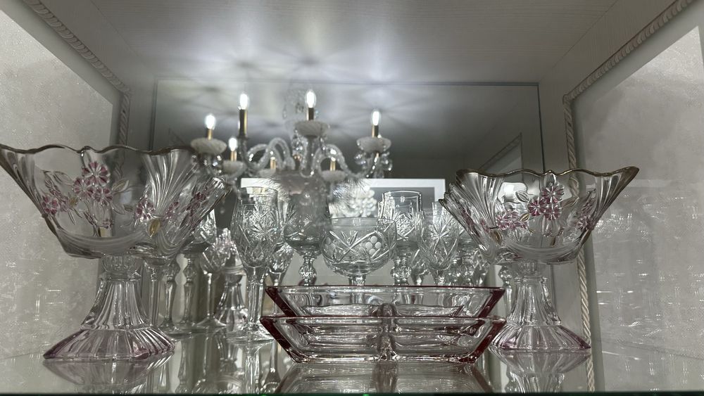 Хрустальные посуды разные