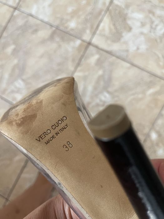 Pantofi dama vero cuoiu decupati in fata