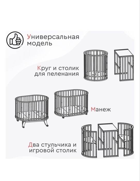 Манеж, кроватка-трансформер