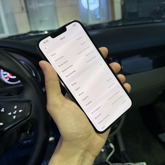iphone 13 max Blask rangda 128 Gb 95%  Holati alo