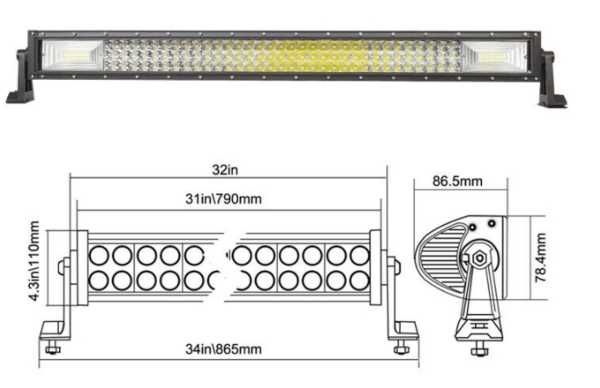 7D 7Д ДИОДЕН ЛЕД LED  БАР