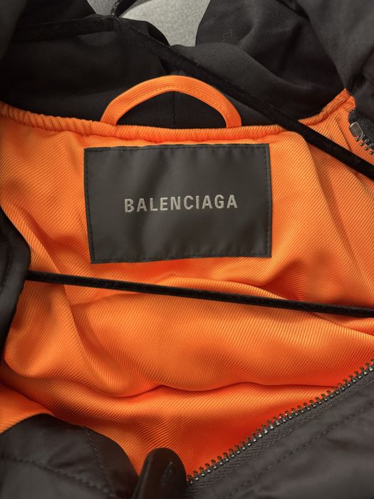 Balenciaga Incognito hooded bomber jacket