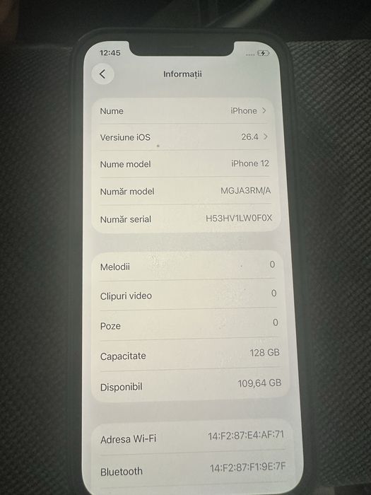 IPhone 12 Black 128GB