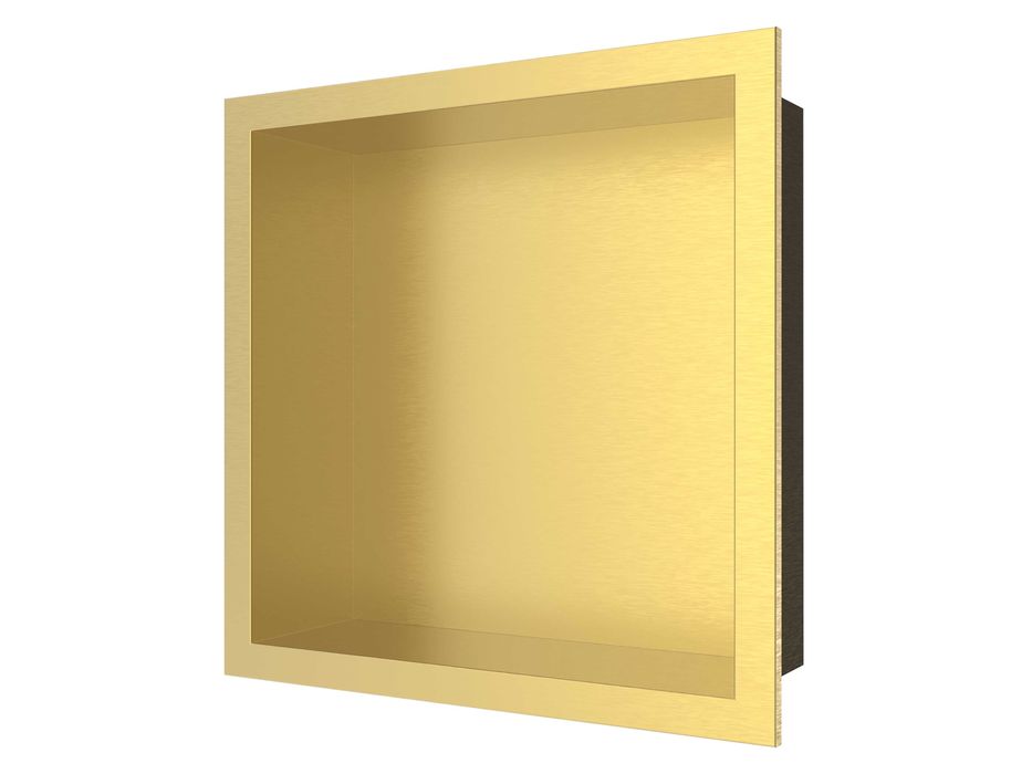 Raft incastrat patrat, inox periat, Wall-Box 30x30x10cm / 60x30x10cm