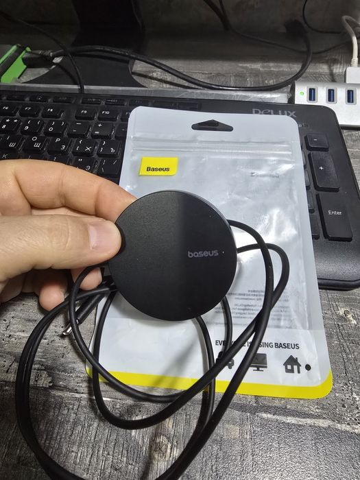 BASEUS 15 ватт Беспроводная зарядка. Wireless charger.  Zaryadka 15w