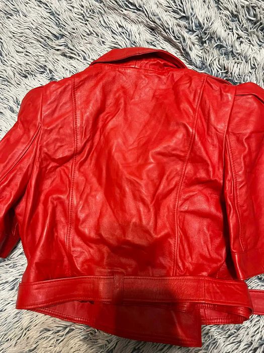 Кожено яке с къс ръкав