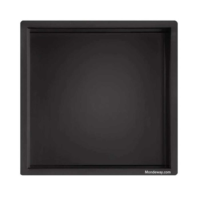 Raft incastrat patrat, inox periat, Wall-Box 30x30x10cm / 60x30x10cm